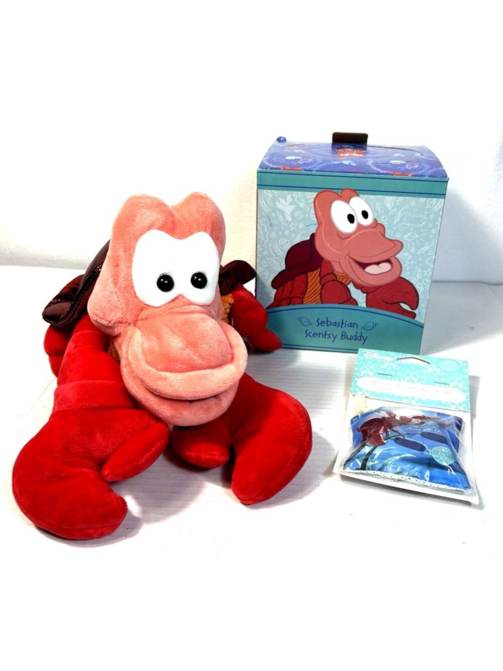 Scentsy Buddy Sebastian Disney The Little Mermaid with Kiss the Girl Scent Pak
